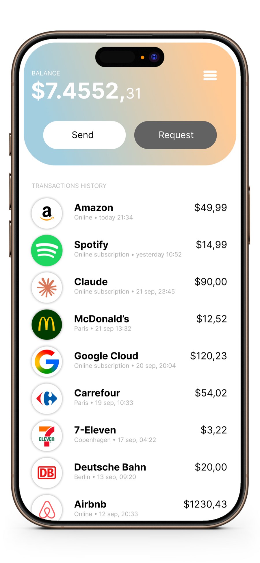 Transaction, enriched